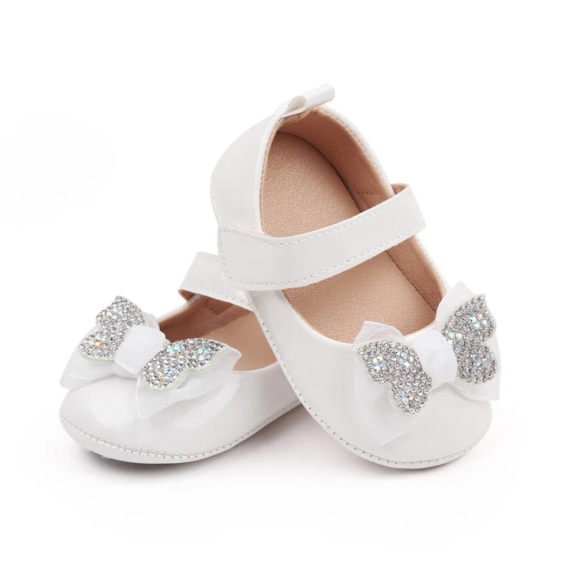 Baby Girl Shoes for 0-1 Years Toddler Spring and Summer Princess Shoes Mary Jane Butterfly Baby Shoes