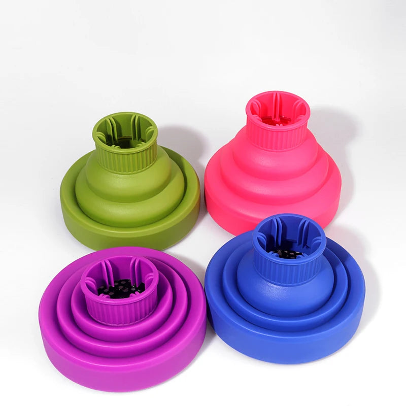 1piece Salon Silicone Hair Dryer Diffuser Cover Adjustable Temperature Resistant Dispersion Drying Hair Dryer Cover