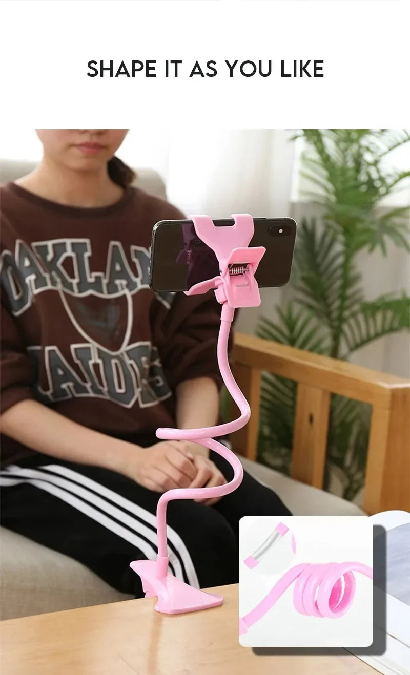 Universal Mobile Phone Bracket Clamp Bedside Desktop  Long Arm Lazy Person Phone Stands Support For iPhone Xiaomi Huawei Samsung