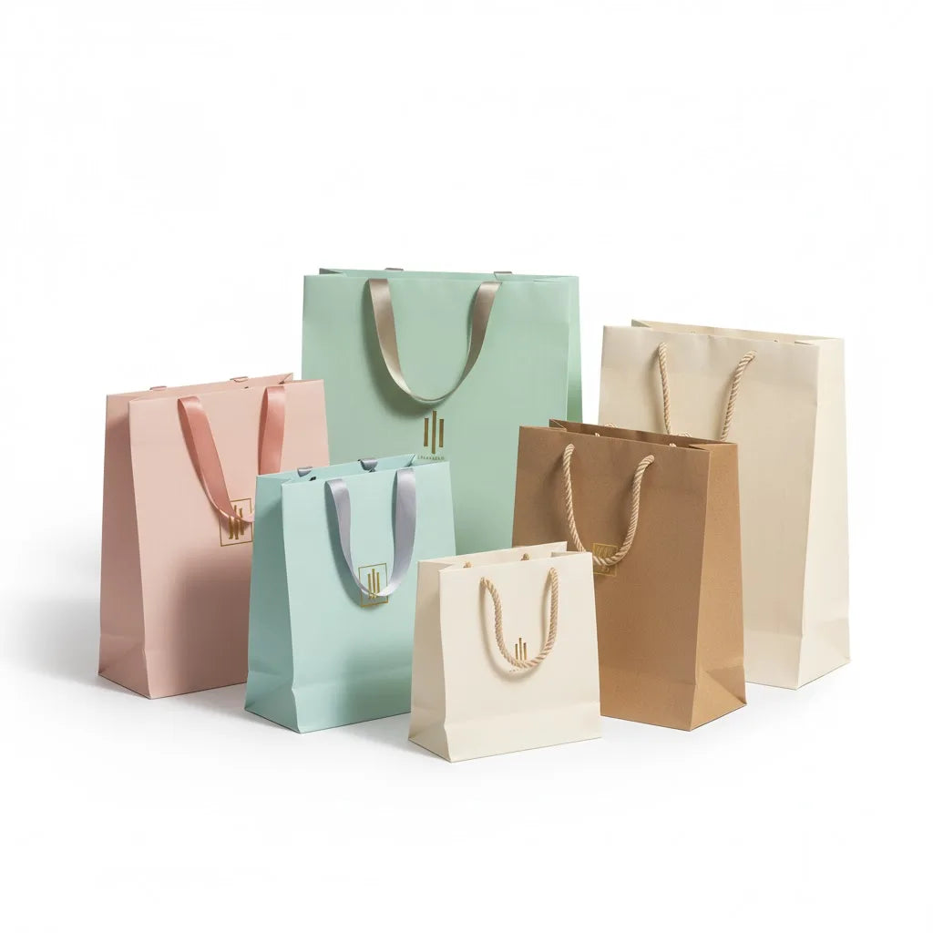 WOOUP Classic Durable Flexographic Printed Paper Shopping Bags Promotional Family Reunions Parties Alumni Relations Classes