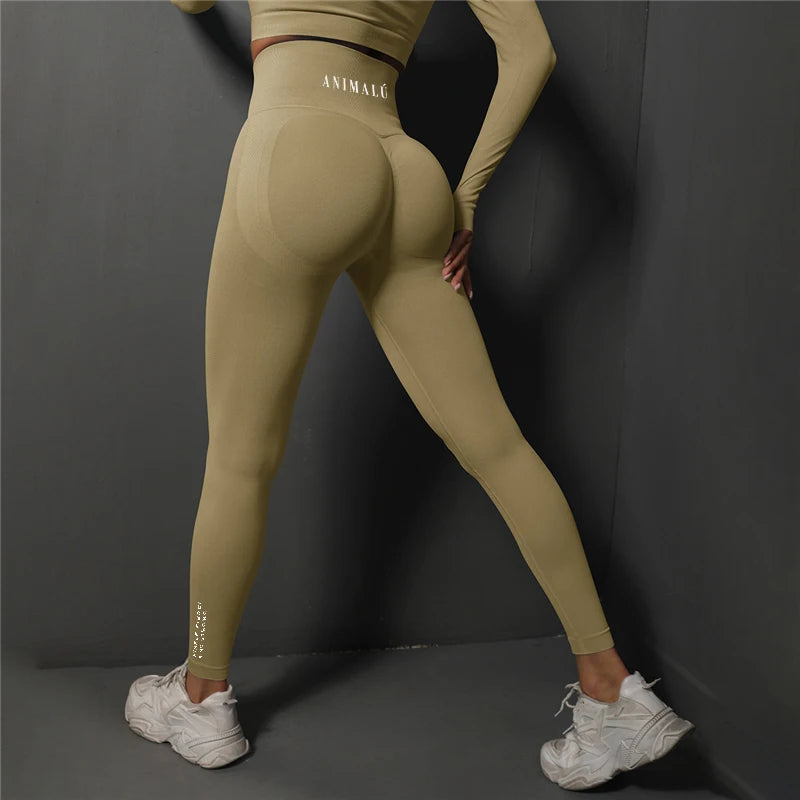 2025 ANIMALU Seamless Leggings Women Gym Yoga Pants Women's High Waist Legging Fitness Workout Tights Running Pants