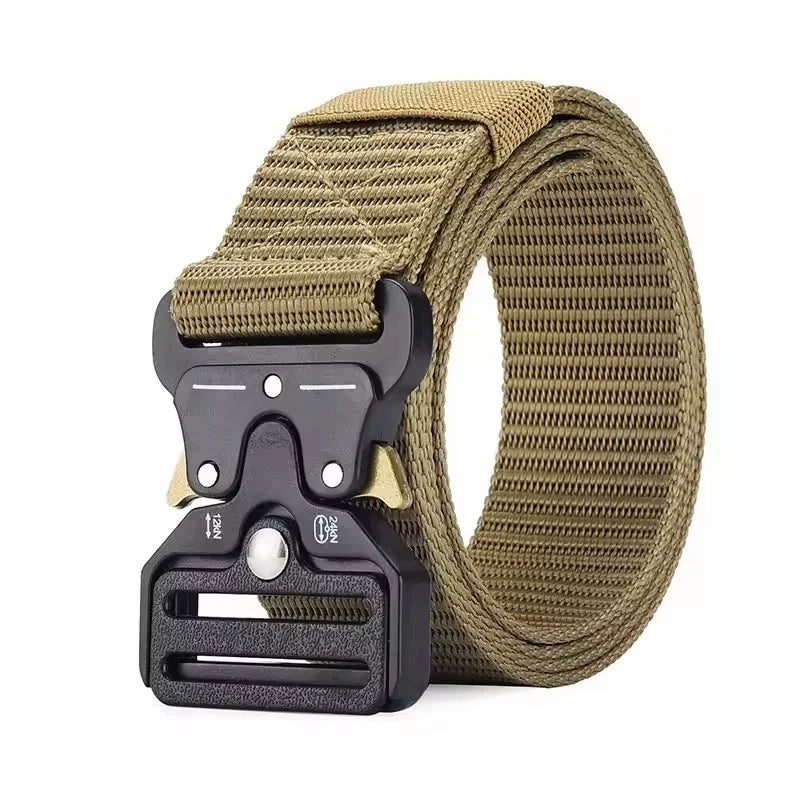 Durable Tactical-Grade Nylon Canvas Belt for Outdoor Hunting & Survival | Heavy-Duty Multi-Function Design for Men & Unisex Use