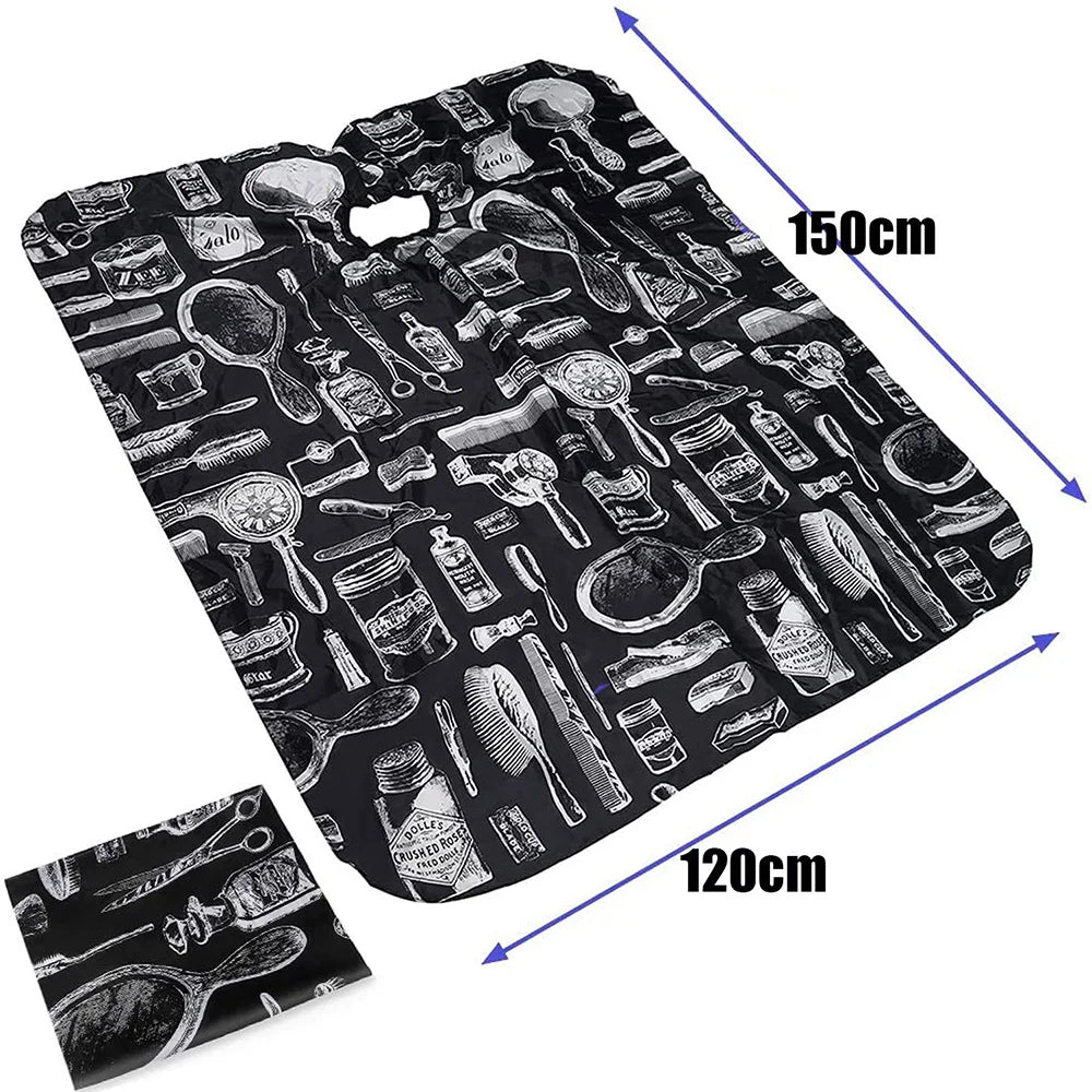 Hairdressing Bibs Hairdressing Bibs For Perming And Dyeing Printed Perming And Dyeing Non-Stick Barber Professional Barber Cape