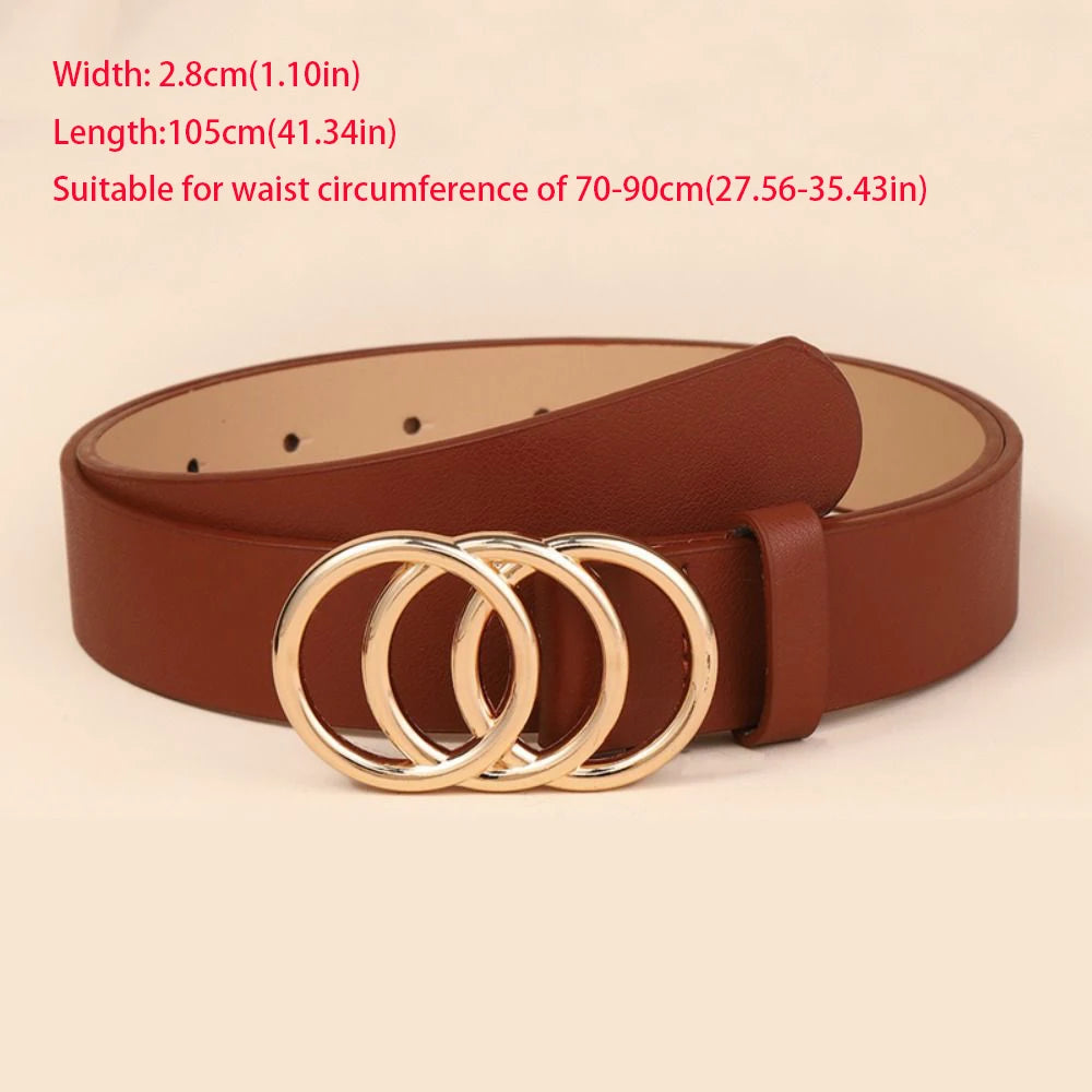 Waist Decoration Versatile Leather Belt Casual Simple Thin Waist Strap Luxury Design Slide Buckle Belt For Women