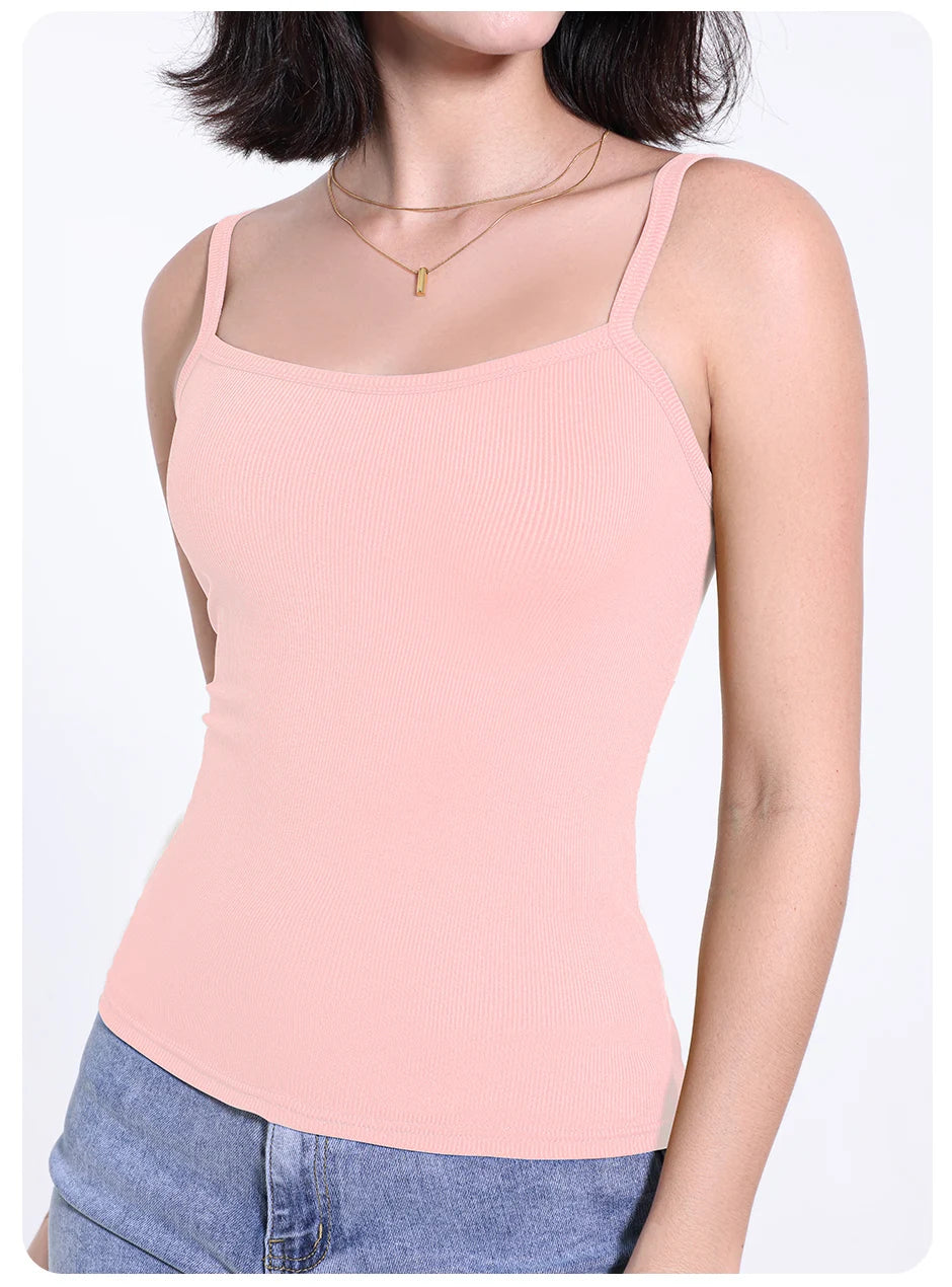 1/3 Pieces Four Seasons Thin Ladies Solid Color Joker Camisole Young Women Plus Size Comfortable and Sexy T-shirt Shirt Casual