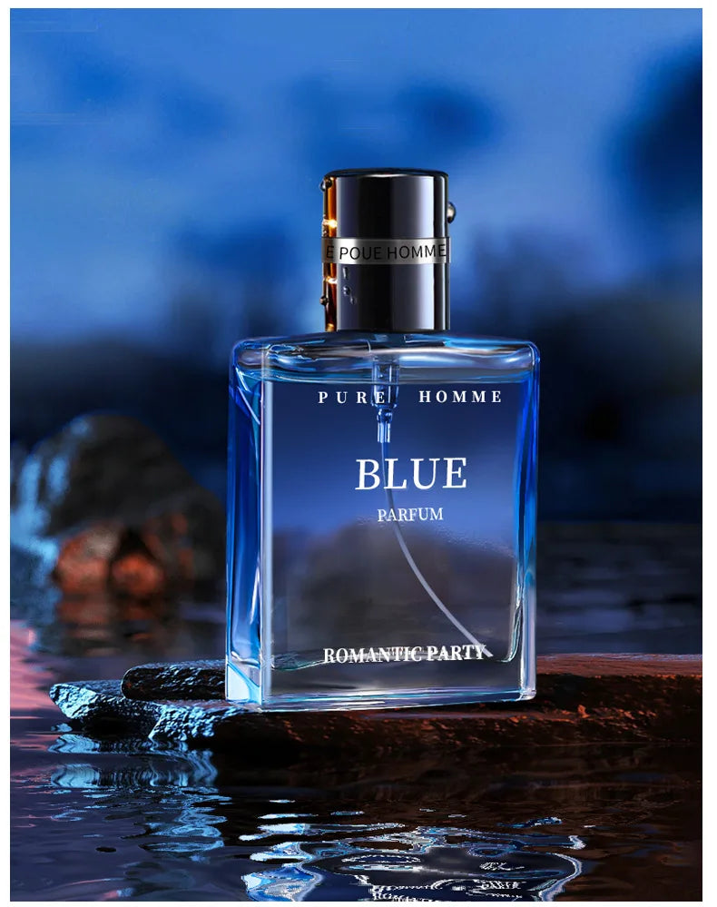 Man Perfumes Classic Pure BLUE Black EAU DE PARFUM Pheromone Perfume Azure Fragrance Body Spray for Men Gentlemen Attract Women