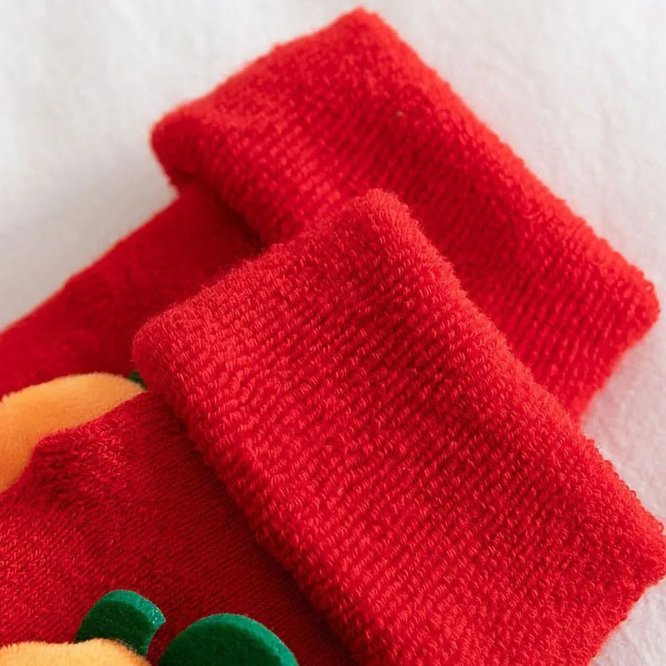 0-3 Years Children Clothing Accessories Infant Non-Skid Anti-Slip Stuff Boy Girl Floor Warm Christmas Stockings Kids Socks