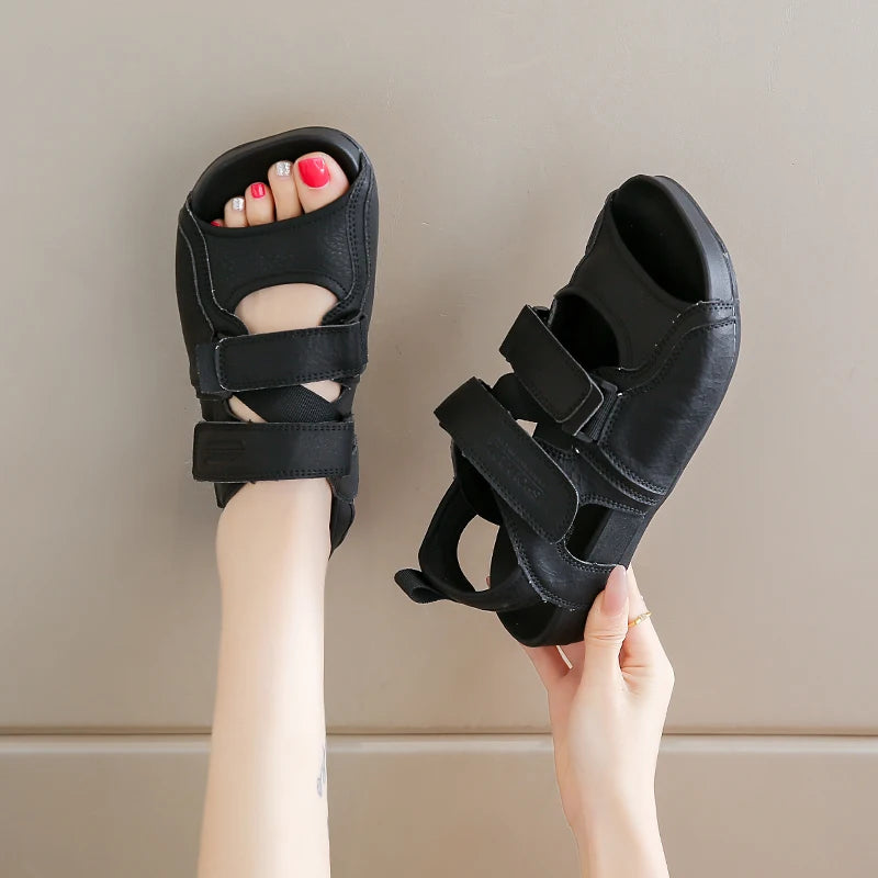 Summer Wedge Sandals for Women 2026 New Fashion Non Slip Beach Shoes Woman Lightweight Casual Platform Plus Size Sandals Women