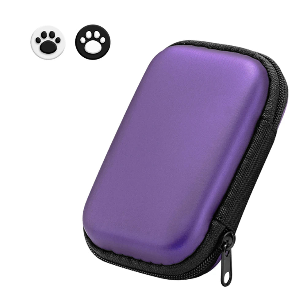 Hard Carrying Case For R35S R36S Anti-Scratch Shockproof Travel Storage Bag w/ Mesh Bag&Hand Strap for Anbernic RG35XX/V/VS