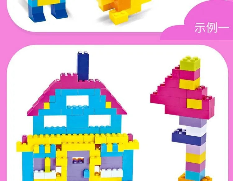 DIY creative building blocks big set city classic building blocks assemble birthday gift children's educational toys