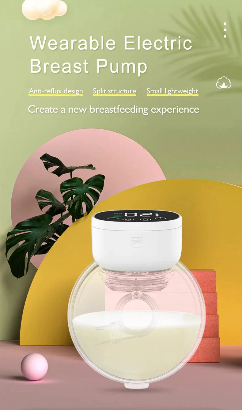 Wearable Breast Pump Mother and Baby Supplies Breast Pump Breast Milk Milking and Milking Machine Fully Automatic Breast Pump