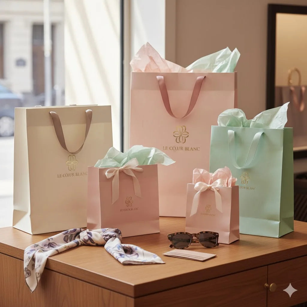 WOOUP Classic Durable Flexographic Printed Paper Shopping Bags Promotional Family Reunions Parties Alumni Relations Classes