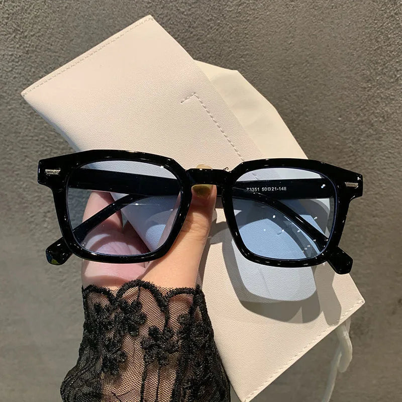 New Unisex Rectangle Vintage Sunglasses 2023 Fashion Design Retro Sun Glasses Female Lady Eyeglass Cat Eye Casual Goggles UV400