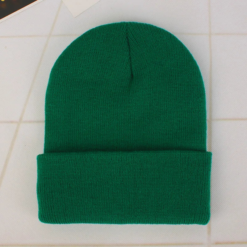 Winter Hats Unisex New Beanies Hat Knitted Solid Cap For Women Men Autumn Female Beanie Warmer Bonnet Men Casual Cap Wholesale