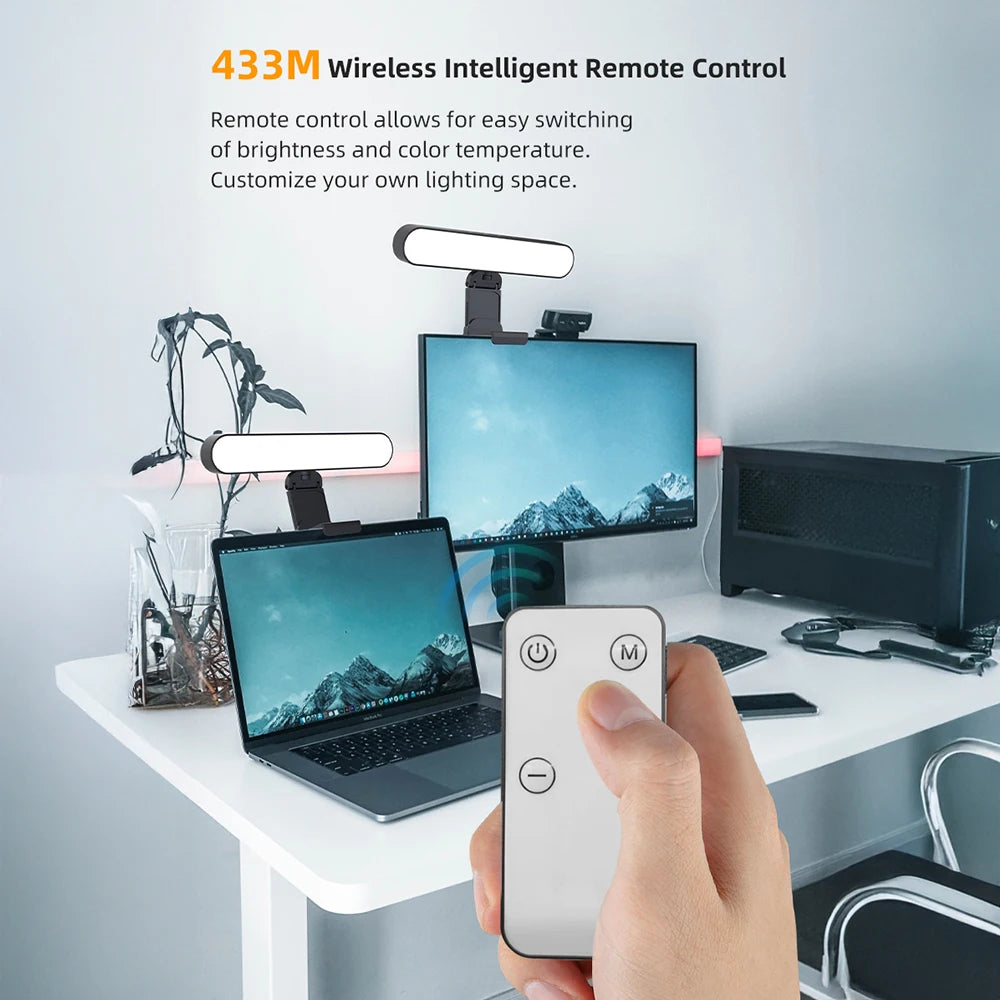 Video Conference Light Computer Light For Video Conferencing Video Call Lighting Adjustable Brightness Live Stream Light Phone