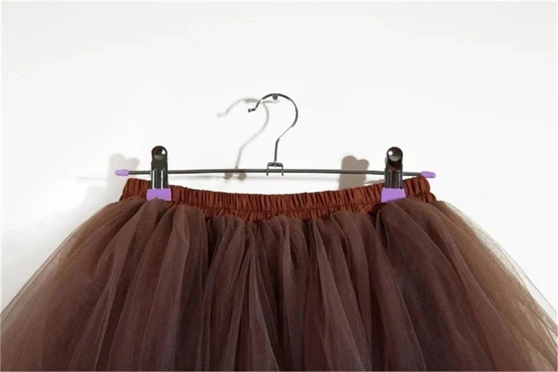MisShow Women Tutu Short Skirt High Waist Mesh Soft Tulle Skirt Puffy Pettiskirt Prom Ball Gown Party Dance Tutu Dress
