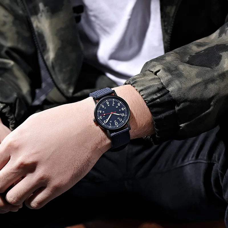 Fashion Men Watches Luxury Brand Fashion Mens Quartz Watch Luminous Hands Male Clock Big Dial Waterproof Man Wristwatch