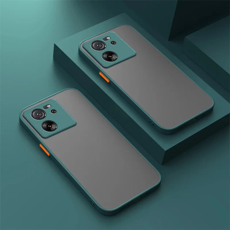 Shockproof Armor Case For Xiaomi 13T Pro 12 11 Lite 5G NE Lens Protector Silicone Cover For Xiaomi 11T 12T 13T Pro Matte Cases
