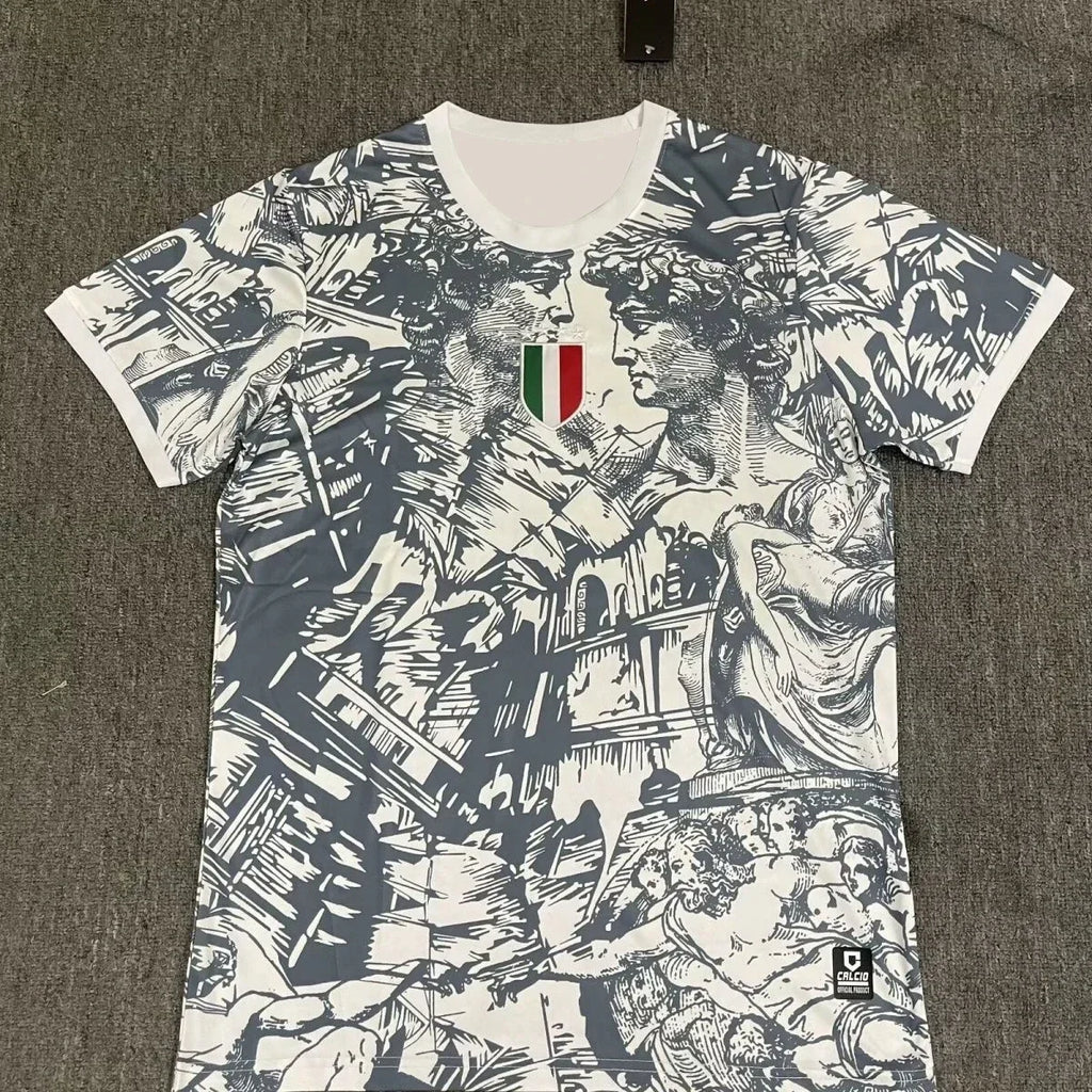 2025 Classic New Italy Special Edition National Team Thai Edition Sportswear Short Sleeve Training Football Quick Drying