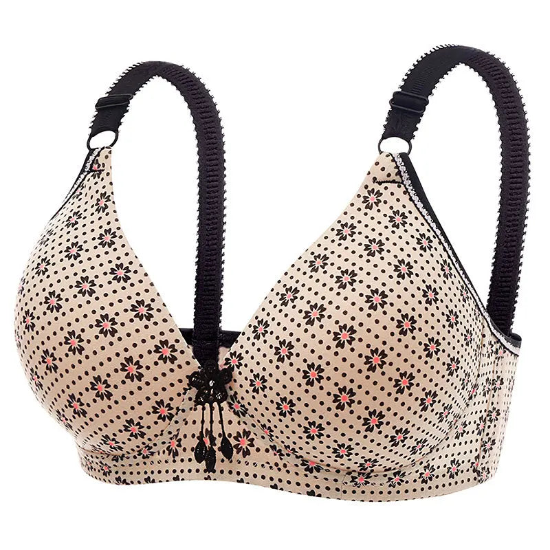 Comfortable & Stylish Nursing Bras for Pregnant Nursing Mothers New sexy printed Thin Bra Comfortable Wire-free Nursing Bra
