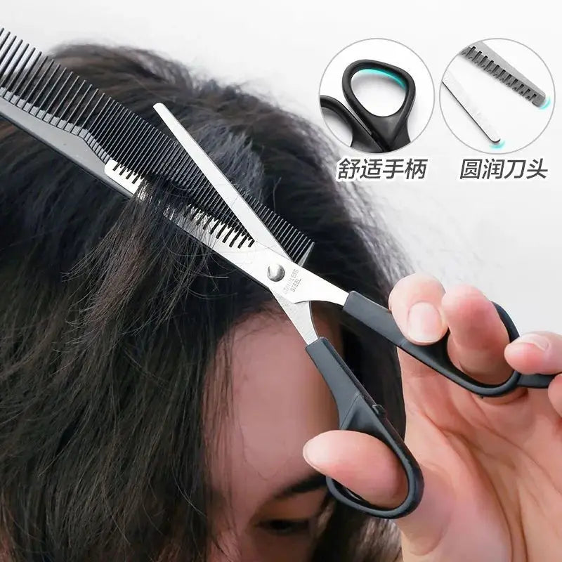 Professional Hairdressing Scissors Kit Tool for Children's Hair Thinning and Styling Hair-for Men and Women Scissors Comb
