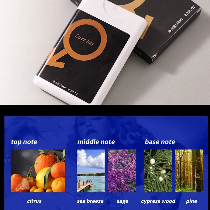 Pheromone Midnight Temptation Perfume Unisex Irresistible Tempting Couple Perfume Attract Opposite Lasting Pheromone Oil Perfume