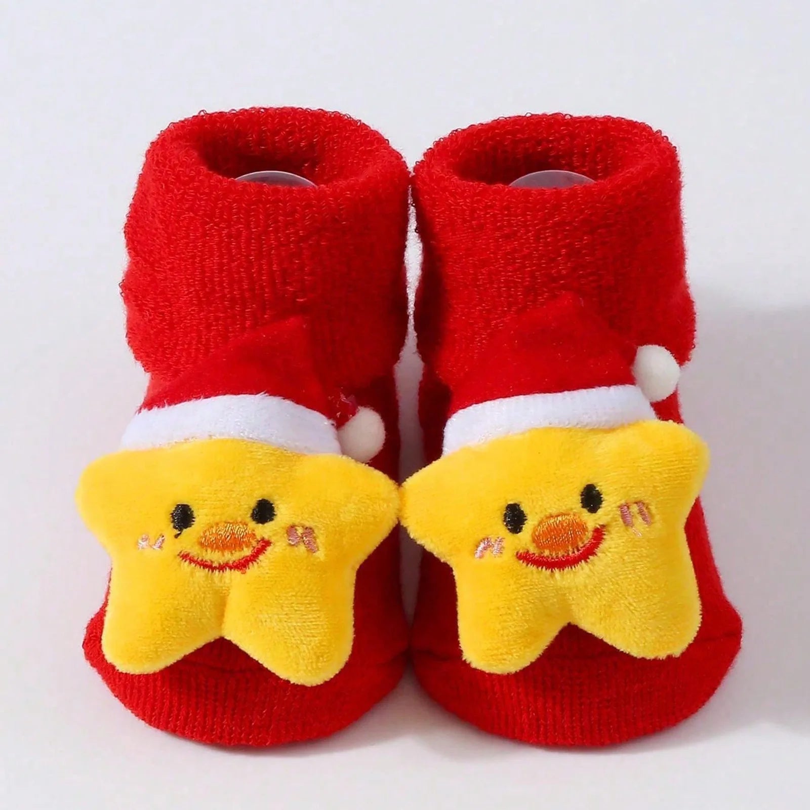 Kids Children's Socks for Girls Boys Non-slip Print Cotton Toddler Baby Christmas Socks for Newborns Infant Short Socks Clothing