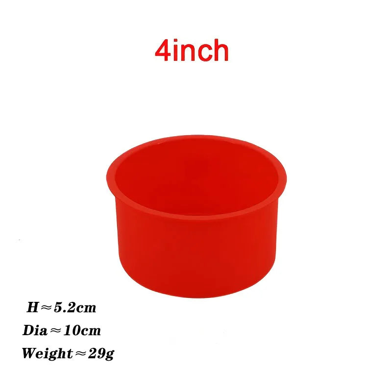 4 5 6 7 8 10 Inch Round Cake Mold Silicone Molds for Cakes Nonstick Cake Pan Baking Forms Pastry Mold