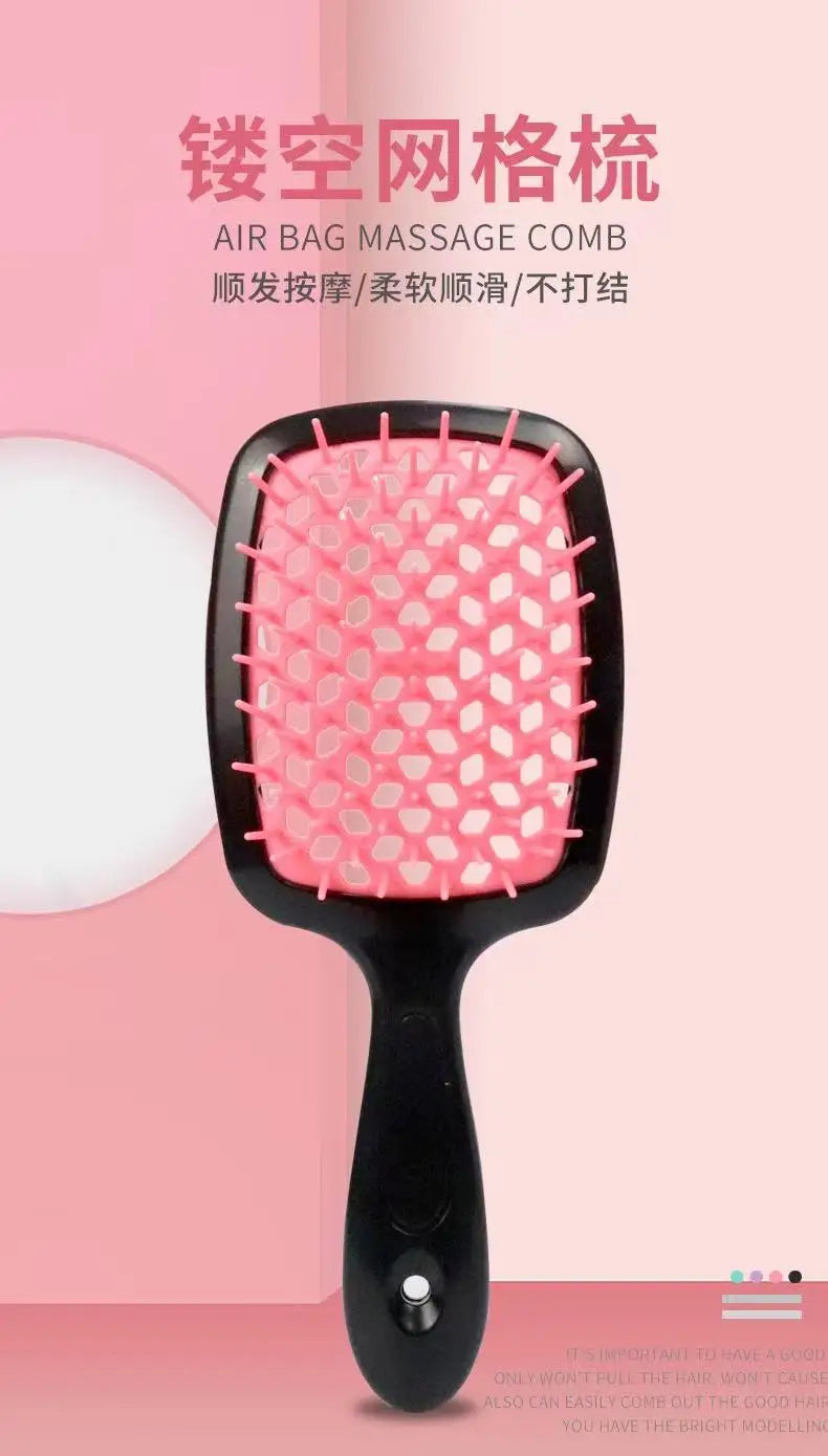 1 piece anti-static tangled hair comb hair massage brush hollow out curly hair brush hair salonhair salon tools