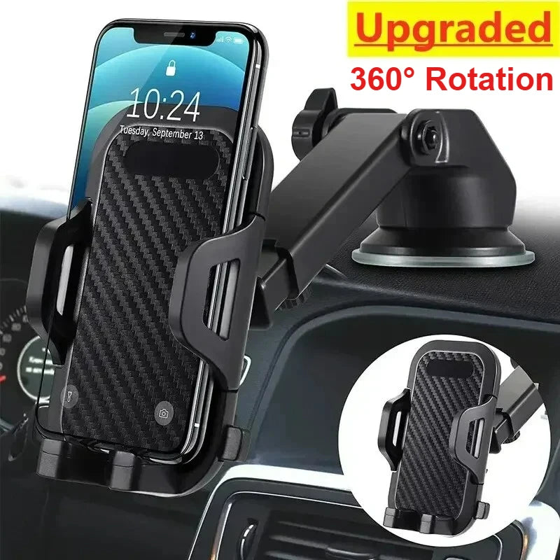 NEW 360° Rotation Car Phone Holder Sucker Mount Cellphone Stand Stable Suction Cup Support in Car Universal Mobilephone Bracket
