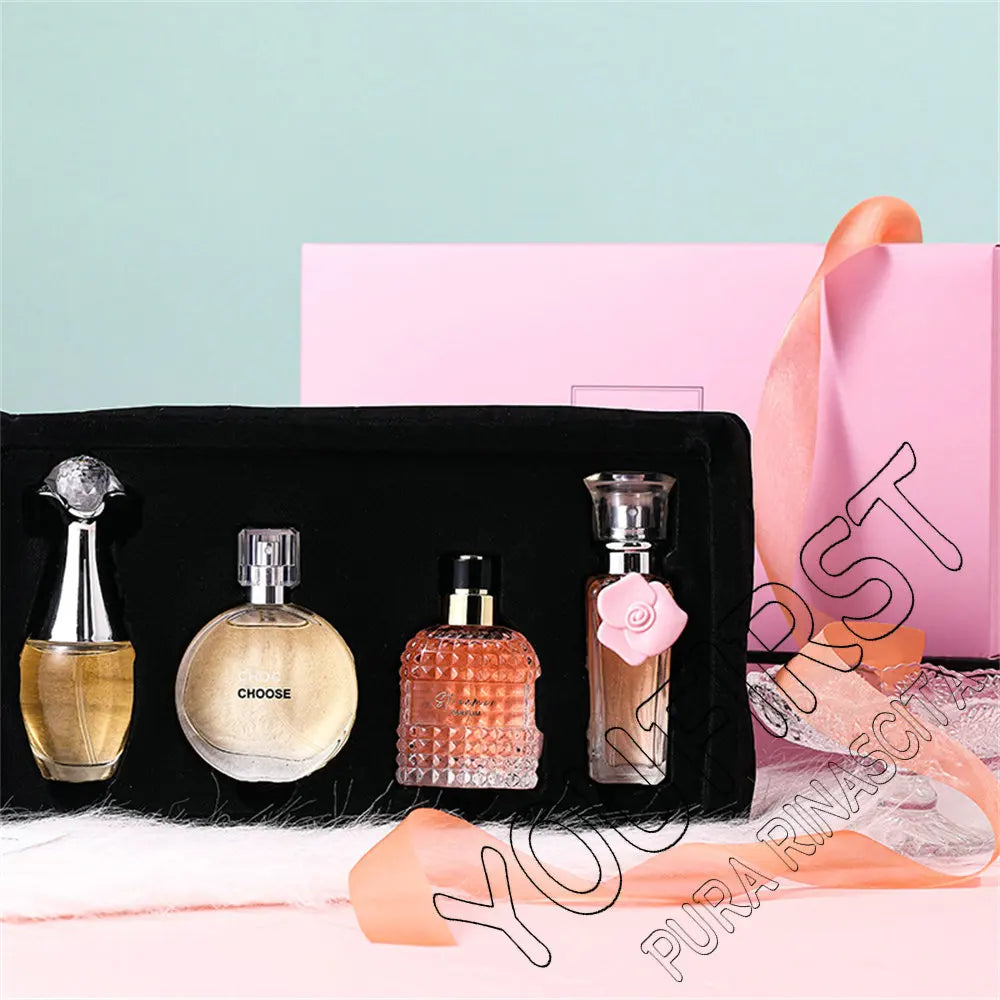 Brand Gift Box 4Pcs Set Perfume Women Parfum Femme 100ml Fresh Natural Floral Scent Spray Feminino Perfumes De Mujer Originales