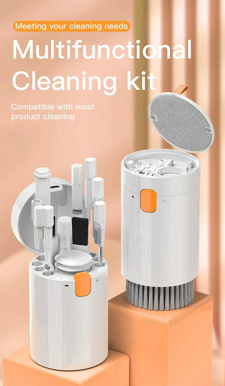 20-in-1 Cleaner Kit Computer Keyboard Brush Earphones Cleaning Pen Screen Cleaning Spray Bottle Cleaning Tools Keycap Puller Set