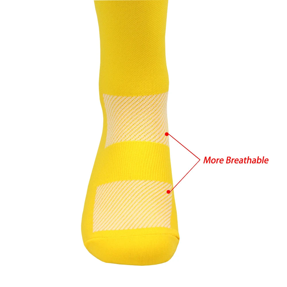Football Socks Men Athletic Non Slip Soccer Socks Cushioned Breathable For Running Yoga Basketball Hiking Sports Grip Socks