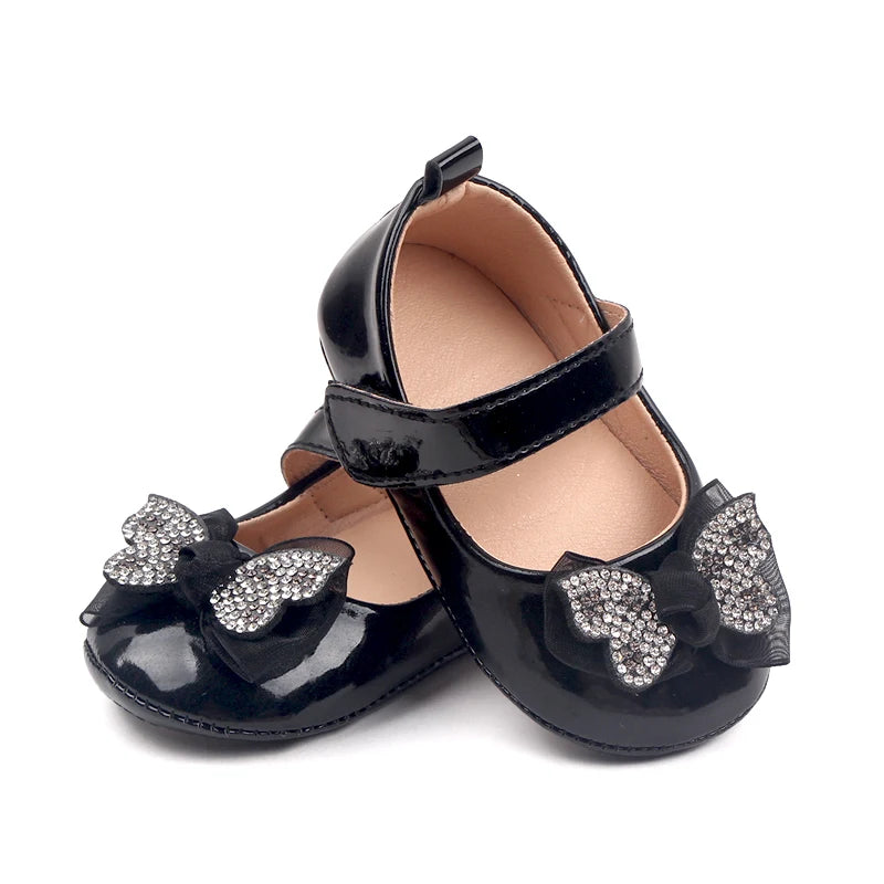 Baby Girl Shoes for 0-1 Years Toddler Spring and Summer Princess Shoes Mary Jane Butterfly Baby Shoes