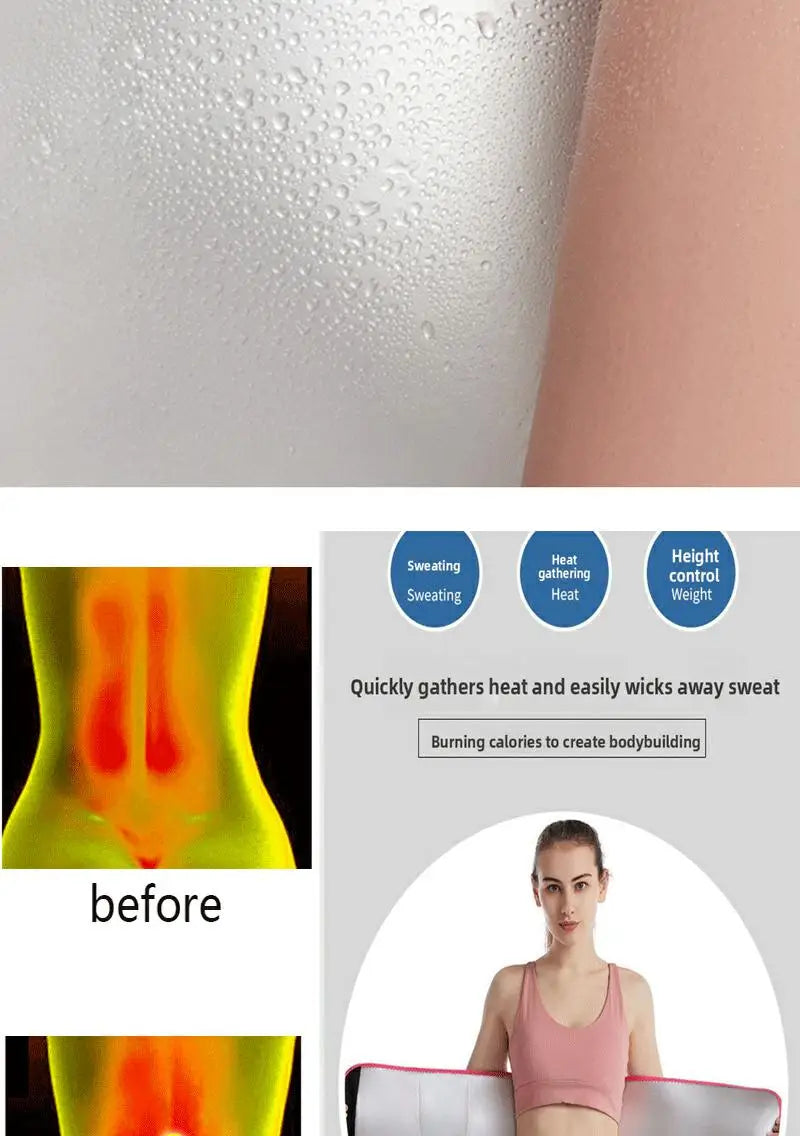 Waist Trainer Belt for women Fat burning Sauna Sweat Belt for Weight Loss Waist Trimmer Slimming Belt