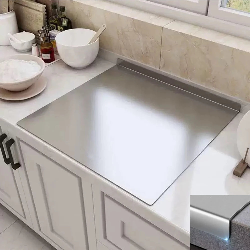 Stainless Steel Chopping Board L-Shaped Large Size Double Panel Multifunctional Home Kitchen Fruit Cutting And Kneading Panel