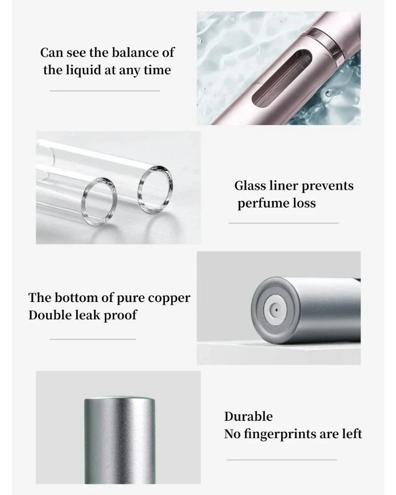 5/8ml Perfume Refill Bottle Portable Mini Refillable Spray Jar Scent Pump Empty Cosmetic Containers Atomizer for Travel Tool