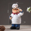 Christmas French Decorative Chef Figurine Ornaments 3D Resin Home Decor for Gourmet Kitchen Decorations Collectible Housewarming