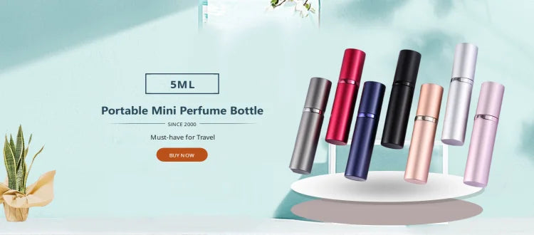 5/8ml Perfume Refill Bottle Portable Mini Refillable Spray Jar Scent Pump Empty Cosmetic Containers Atomizer for Travel Tool