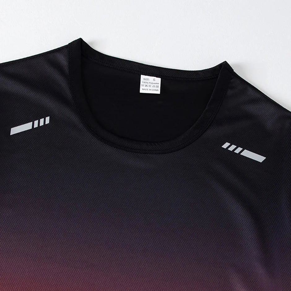 4/1/2 Pack Men's Gradient Quick-drying Sportswear Teenagers Leisure Joker Short-sleeved Multi-size Mixed-color Running Fitness T