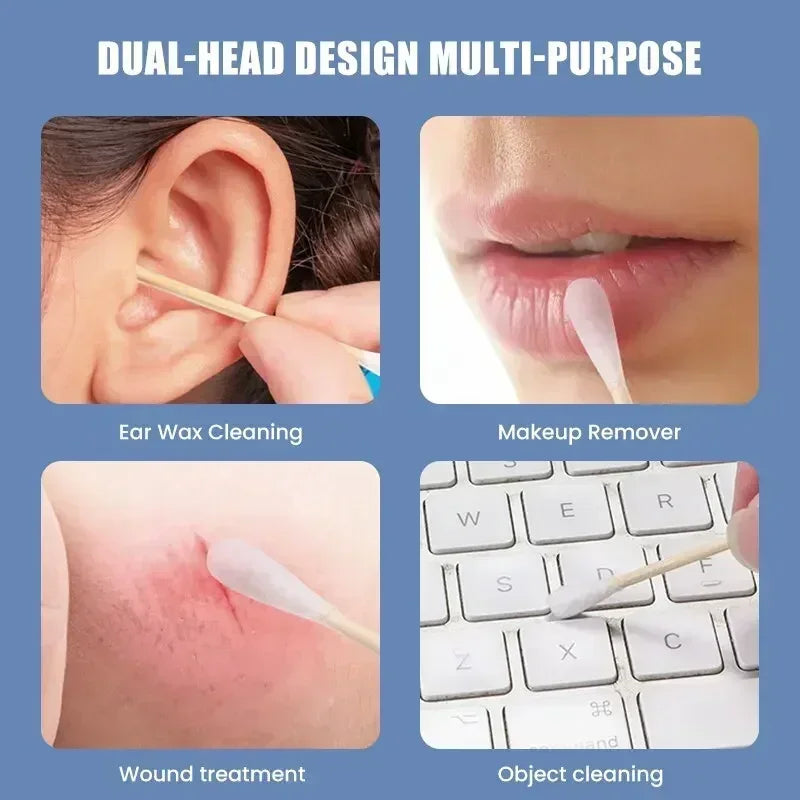 100/300/500 Pcs Bamboo Baby Cotton Swab Cleaning of Ears Tampons Cotonete Health Beauty Cotton Swab Ear Cleaning Sticks