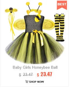 Black Red Lady Beetle Costumes for Baby Girls Ladybird Tutu Dress with Wings Kids Halloween Outfit Children Birthday Clothes