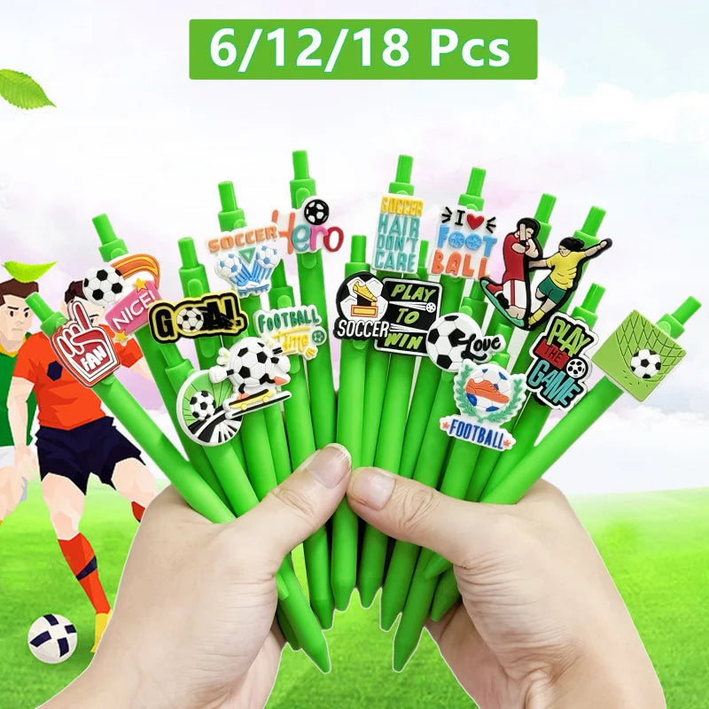 6/12/18 Football Sports Series Writing Office Ballpoint Pen Creative Football Theme Black Ink Desktop Accessories Essential for