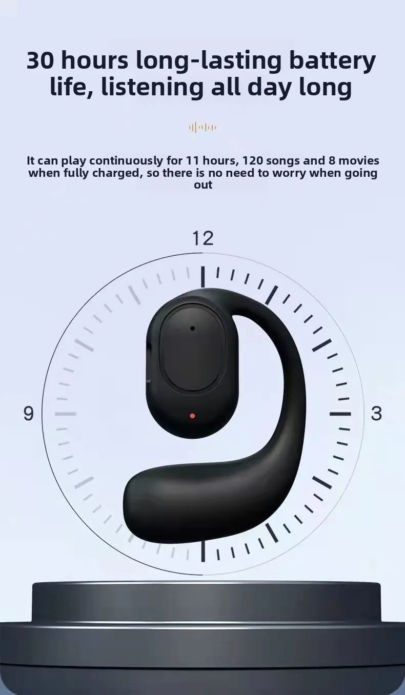 New Ear-hook Single Ear Buds Noise Cancelling Earphones for Running Comfortable Wireless Bluetooth Headset Dropshipping 2025