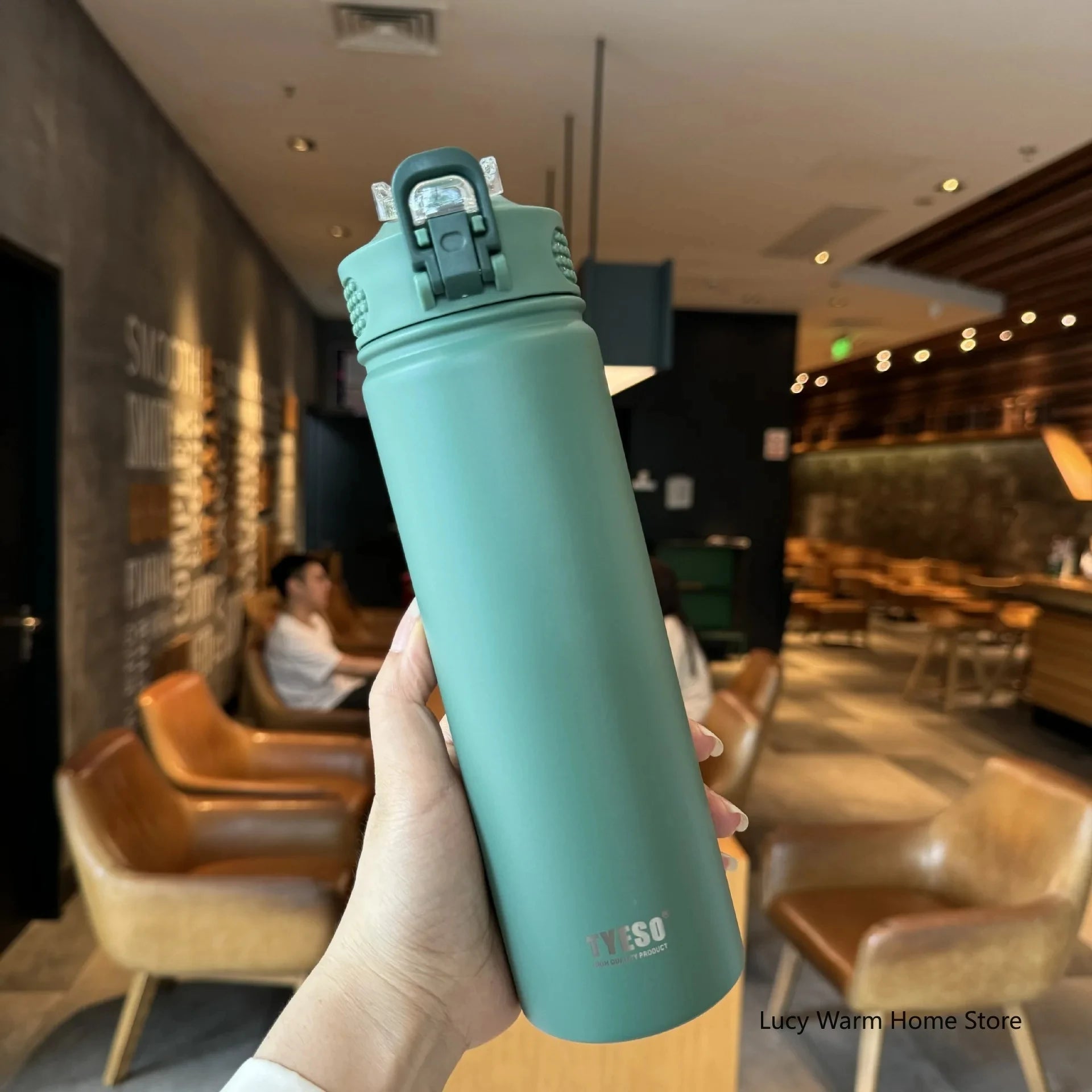 Thermal Water Bottle with Straw 750/600ML Stainless Steel Bottle Keeps Cold and Heat High Capacity Thermal Mug Thermos Bottle