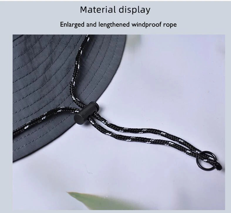 Panama Men And Women Spring Summer Waterproof Bucket Hat Fishing Mountaineering Sunshade Bucket Hat Outdoor Sports Fashion Cap