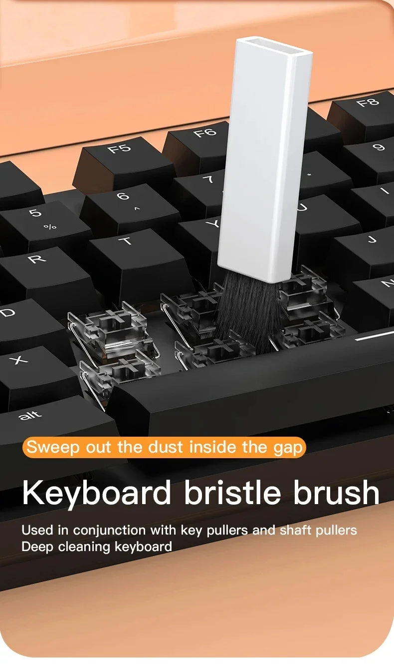 20-in-1 Cleaner Kit Computer Keyboard Brush Earphones Cleaning Pen Screen Cleaning Spray Bottle Cleaning Tools Keycap Puller Set