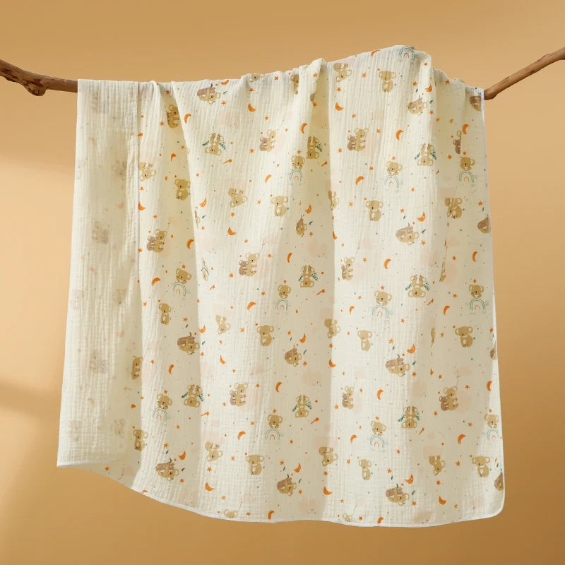 80x80cm Baby Receive Blanket for Newborn Cotton Muslin Swaddle Blanket Bedding Infant Bath Towel Baby Items Mother Kids