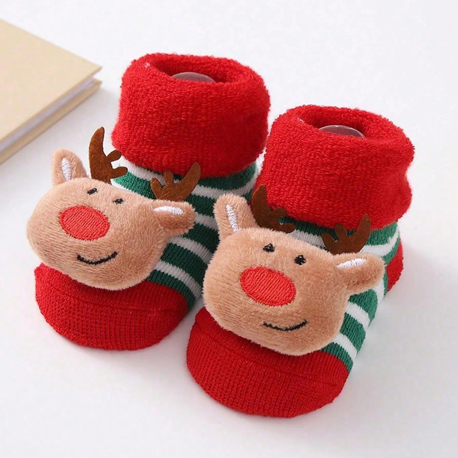 Kids Children's Socks for Girls Boys Non-slip Print Cotton Toddler Baby Christmas Socks for Newborns Infant Short Socks Clothing