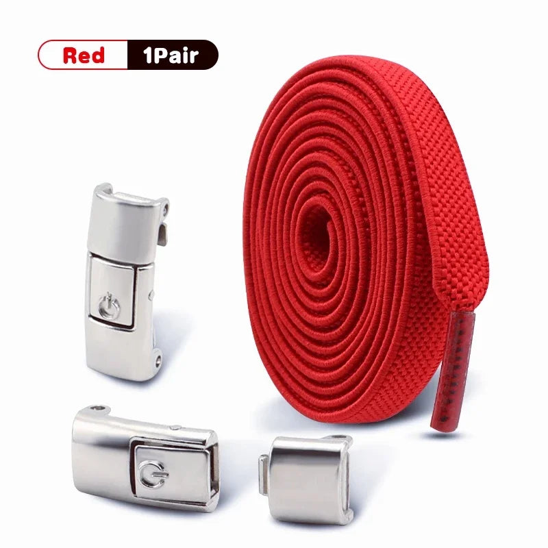 No Tie Shoe Laces Outdoor Sports Shoelaces Without Ties Elastic Laces Sneakers for Kids Adult Unisex Shoelace Shoes Accessories